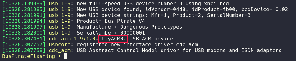 Linux Bus Pirate port location